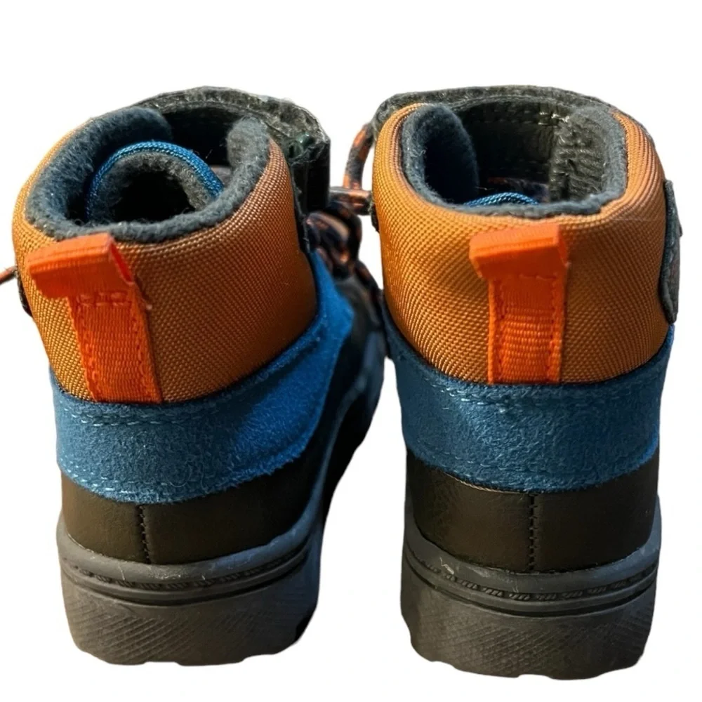 Carter’s Kid's Easy On/Off Duck Boot Gray Blue Orange Size 5M